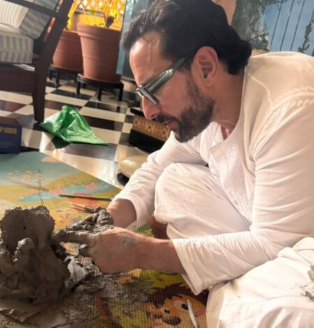 Kareena Kapoor shares glimpse of Saif Ali Khan making Ganpati idol at home on Ganesh Chaturthi Kareena Kapoor shares glimpse of Saif Ali Khan making Ganpati idol at home on Ganesh Chaturthi