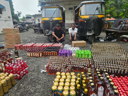 Gujarat Police seize liquor worth over Rs 22 lakh in three raids, 11 held Gujarat Police seize liquor worth over Rs 22 lakh in three raids, 11 held