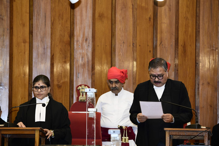 Justice Manash Ranjan Pathak takes oath as Gujarat HC judge after transfer from Orissa HC