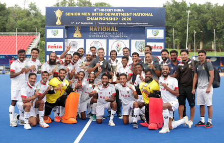Sr Men Inter-Department National Hockey: Railway Sports Promotion Board clinch title Sr Men Inter-Department National Hockey: Railway Sports Promotion Board clinch title
