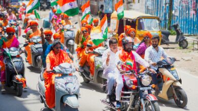 Ahead of Hyderabad Liberation Day, BJP organises scooty rally Ahead of Hyderabad Liberation Day, BJP organises scooty rally