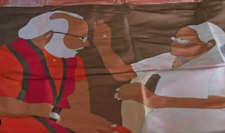 Varanasi weaver’s heartfelt birthday gift for PM Modi: A silk-thread portrait with mother Varanasi weaver’s heartfelt birthday gift for PM Modi: A silk-thread portrait with mother