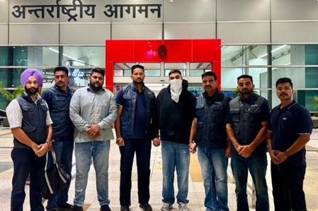 Punjab Police take Bishnoi aide into custody at Delhi airport after deportation from Canada Punjab Police take Bishnoi aide into custody at Delhi airport after deportation from Canada