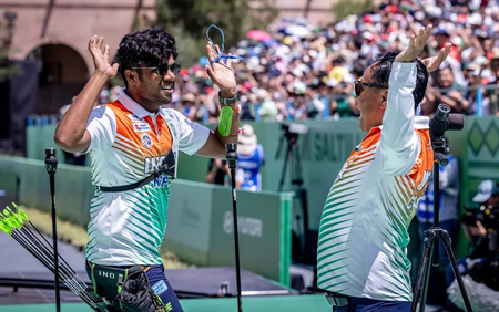 ‘May he keep bringing laurels’: Dhiraj’s father Sravan hails son’s historic World Cup Final gold ‘May he keep bringing laurels’: Dhiraj’s father Sravan hails son’s historic World Cup Final gold