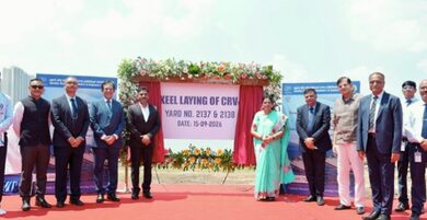 GRSE lays keels for two Coastal Research Vessels for Geological Survey of India