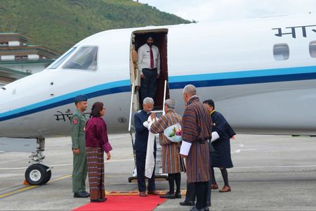 EAM Jaishankar receives warm welcome as he arrives in Bhutan for two-day visit