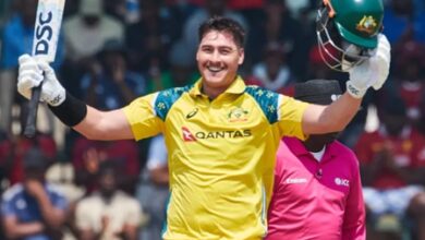 Higher up the order, I get a bit giddy: Renshaw after maiden ODI ton