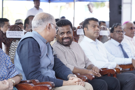 Dissanayake attends foundation-laying ceremony of another project funded by India