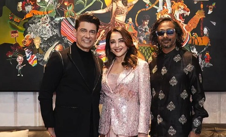 Madhuri Dixit shares glimpses of star-studded evening with Manish Malhotra, Shabana Azmi, Jackie Shroff and others