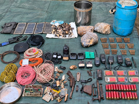 Maoist arms, explosives recovered during forest operation in Chhattisgarh’s Bijapur Maoist arms, explosives recovered during forest operation in Chhattisgarh’s Bijapur