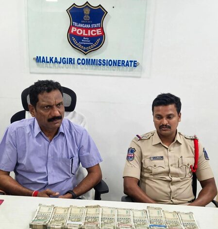 Telangana ACB arrests two police officials for taking Rs 5 lakh bribe