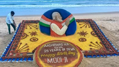 Sudarshan Patnaik creates sand art on PM Modi’s birthday, praises his unwavering support to artists