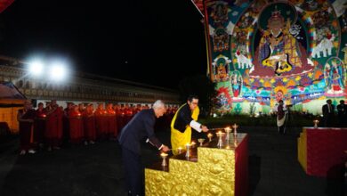EAM Jaishankar, King of Bhutan light ‘Aashirvaad Ka Diya’ at iconic Tashichho Dzong in Thimphu EAM Jaishankar, King of Bhutan light ‘Aashirvaad Ka Diya’ at iconic Tashichho Dzong in Thimphu