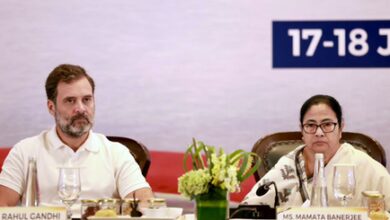 Rahul backs Mamata faction, slams EC over TMC name, symbol freeze; accuses BJP of ‘party theft’