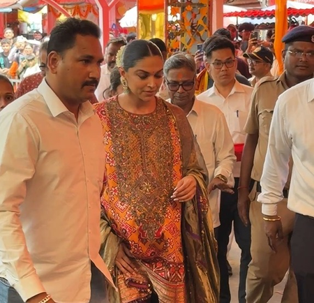Ranveer Singh, Deepika Padukone seek blessings at Siddhivinayak Temple ahead of 2nd baby’s arrival