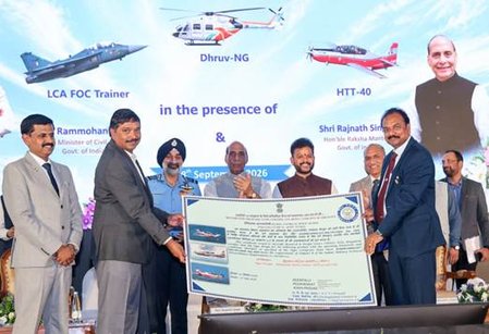 HAL hands twin-seater Tejas fighter jet trainers, HTT-40 basic trainers to IAF