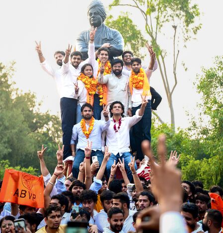 ABVP’s DUSU sweep highlights youth’s connect with growth and nationalism ABVP’s DUSU sweep highlights youth’s connect with growth and nationalism