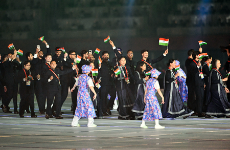 ‘May they give their best and shine’: PM Modi wishes Indian contingent as Asian Games begin ‘May they give their best and shine’: PM Modi wishes Indian contingent as Asian Games begin