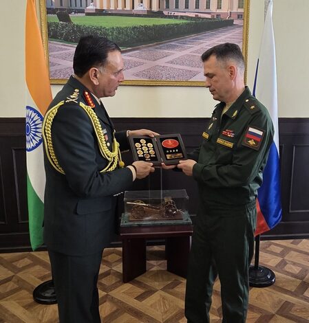 Army chief Dhiraj Seth visits Mikhailovskaya Military Artillery Academy in Russia’s St. Petersburg Army chief Dhiraj Seth visits Mikhailovskaya Military Artillery Academy in Russia’s St. Petersburg
