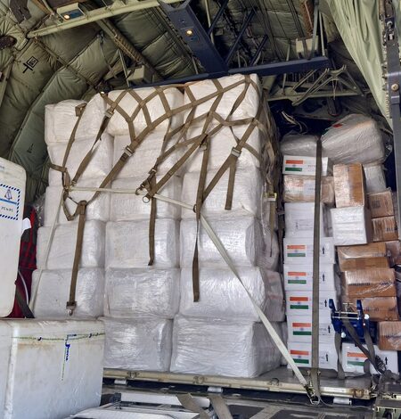 India sends another 11 tonnes of relief supplies to flood-hit Nepal India sends another 11 tonnes of relief supplies to flood-hit Nepal