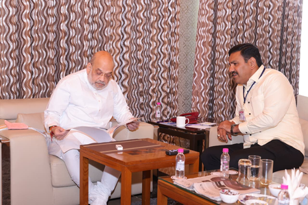 Vijayendra meets HM Shah, discusses BJP’s Karnataka strategy, Ballari Chalo yatra Vijayendra meets HM Shah, discusses BJP’s Karnataka strategy, Ballari Chalo yatra