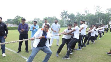 Seva Sankalp Abhiyan: Gujarat Dy CM Sanghavi joins youth in sports, flags off bike rally towards Dahod Seva Sankalp Abhiyan: Gujarat Dy CM Sanghavi joins youth in sports, flags off bike rally towards Dahod