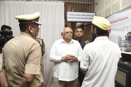 Gujarat CM urges Sabarmati jail inmates to follow path of self-restraint