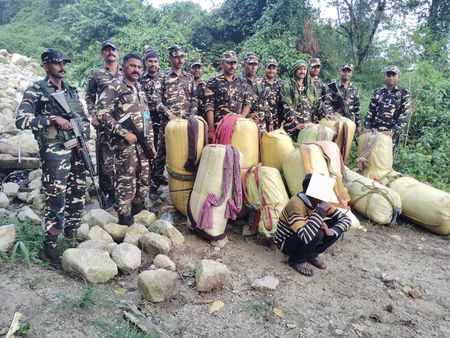 SSB seizes over 325 kg ganja in Arunachal Pradesh, one arrested