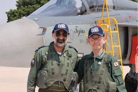 Powerful symbol of trust, confidence and friendship: Japan’s Air Chief soars in Tejas Powerful symbol of trust, confidence and friendship: Japan’s Air Chief soars in Tejas