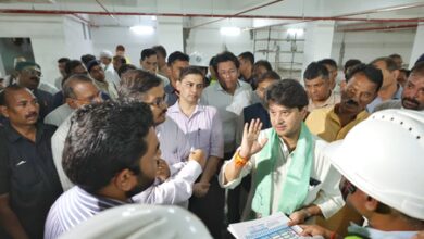 Scindia inspects Gwalior parking project, orders technical study of waterlogging