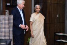 FM Sitharaman meets JPMorgan CEO Jamie Dimon in Mumbai FM Sitharaman meets JPMorgan CEO Jamie Dimon in Mumbai