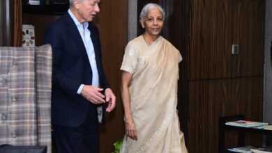 FM Sitharaman meets JPMorgan CEO Jamie Dimon in Mumbai FM Sitharaman meets JPMorgan CEO Jamie Dimon in Mumbai