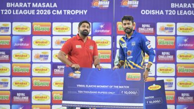 Odisha T20 League: Bhubaneswar Tigers edge past Keonjhar Miners by seven runs in rain-hit clash Odisha T20 League: Bhubaneswar Tigers edge past Keonjhar Miners by seven runs in rain-hit clash