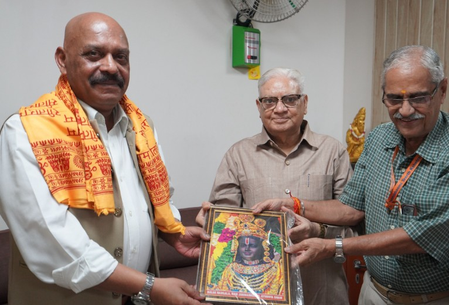 Air Marshal Jeetendra Mishra (retd) takes charge as Ram Temple Trust’s first CEO