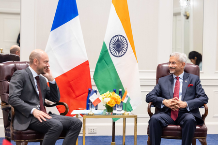 EAM Jaishankar launches lightning round of diplomacy meeting France FM