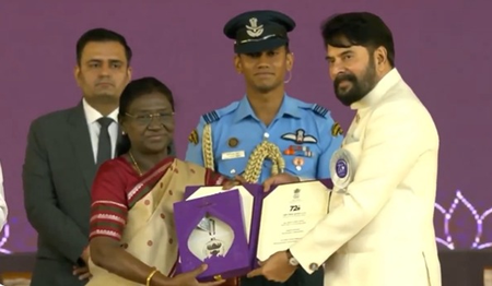 72nd National Film Awards: Mammootty receives standing ovation 72nd National Film Awards: Mammootty receives standing ovation