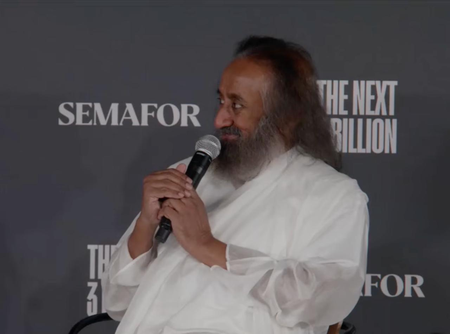 ‘No peace, no prosperity’: Sri Sri Ravi Shankar at New York summit