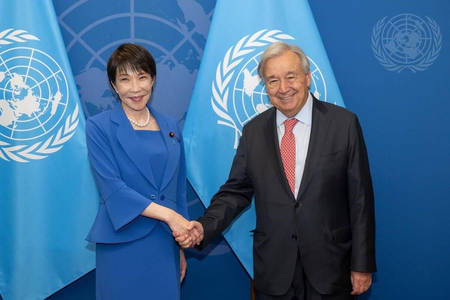 Japan raises UN Council reform with Guterres