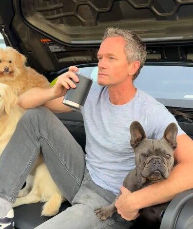 Neil Patrick Harris says ‘older me has no complaints’ as he shares life with four dogs