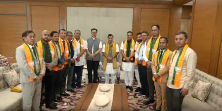 Eight UDP MLAs join BJP; party strength rises to 10 in Meghalaya Assembly