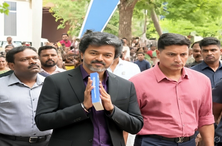 CM Vijay visits power utility HQ as outages spark protests across TN CM Vijay visits power utility HQ as outages spark protests across TN