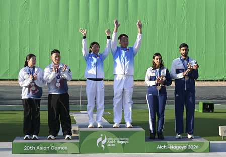 Asian Games: President Murmu congratulates skeet duo, Seema on historic bronze medals Asian Games: President Murmu congratulates skeet duo, Seema on historic bronze medals