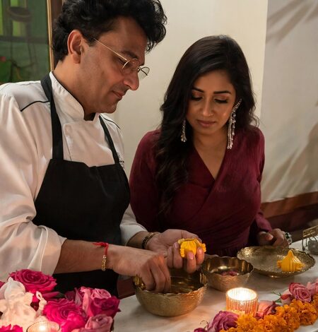 Vikas Khanna teaches Shreya Ghoshal how to make modaks for Ganesh Chaturthi