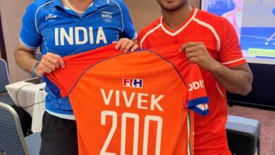 Vivek Sagar Prasad completes 200 international appearances for India Vivek Sagar Prasad completes 200 international appearances for India