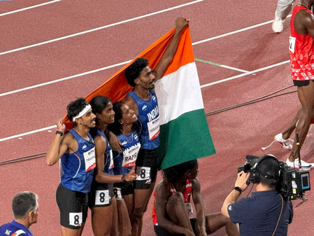Asian Games: India bags silver in thrilling mixed 4x400m relay final