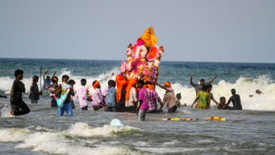 Gujarat: 290 fire personnel, 38 cranes deployed for Ganesh Visarjan in Ahmedabad