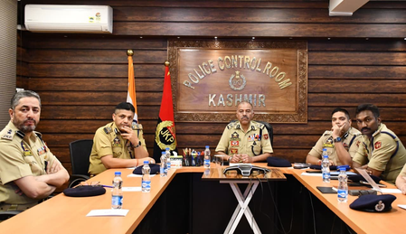 J&K DGP chairs security & operational review meeting in Srinagar J&K DGP chairs security & operational review meeting in Srinagar
