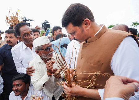 CM Fadnavis reviews crop damage, assures compensation to farmers CM Fadnavis reviews crop damage, assures compensation to farmers