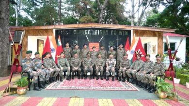 Eastern Army Commander discusses Manipur with Spear Corps, Assam Rifles officers