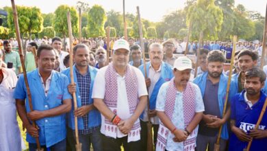 Nitin Nabin, Bhajanlal Sharma participate in cleanliness drive in Jaipur Nitin Nabin, Bhajanlal Sharma participate in cleanliness drive in Jaipur